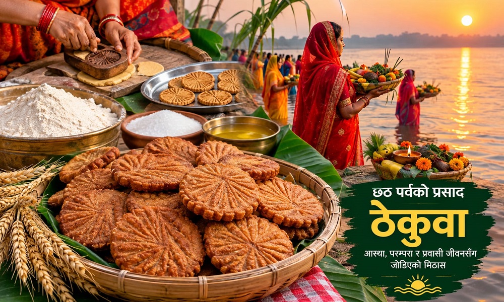 छठको मिठास, आस्थाको सुवास : ठेकुवामा झल्किन्छ परम्परा र प्रवासी मनको सम्झना